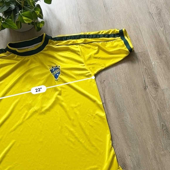 Men’s Vintage Brazil #8 Soccer Jersey High Voltage Brand - Picture 3 of 6